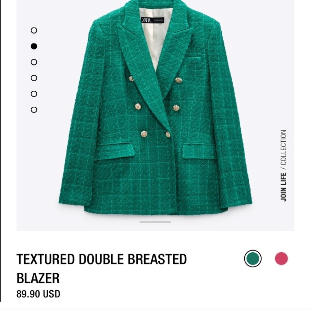 Zara green blazer
